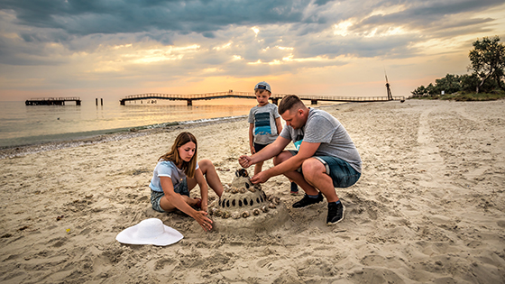Bildmotiv:  Quality time - Familienzeit auf  Rügen