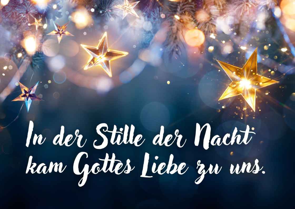 Weihnachtskarte Sterne