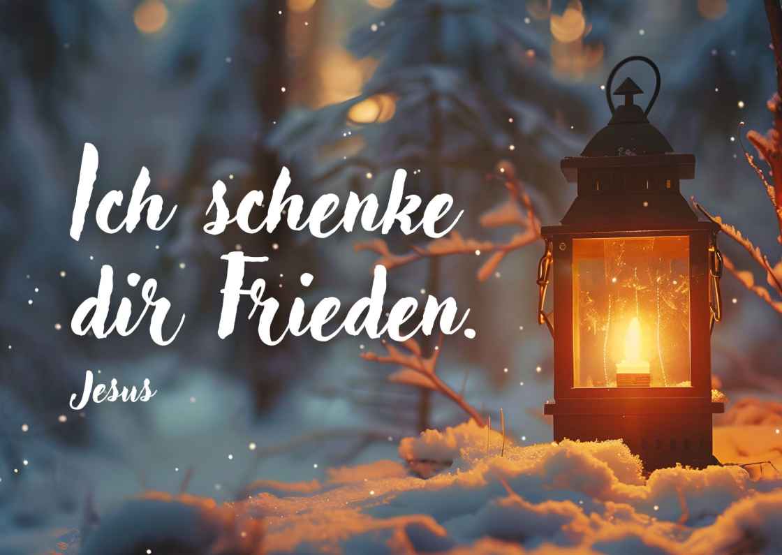 Weihnachtskarte Laterne