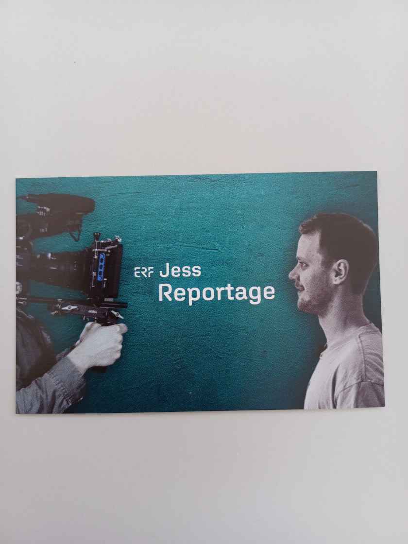 Reportage Werbekarte