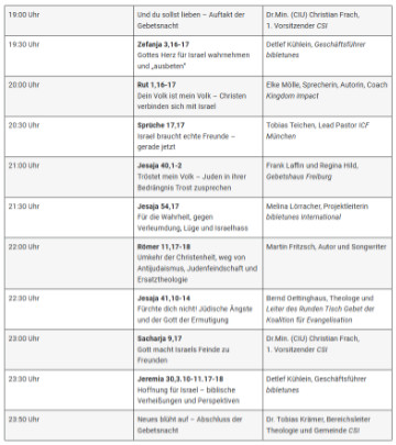 Vorschau Programm