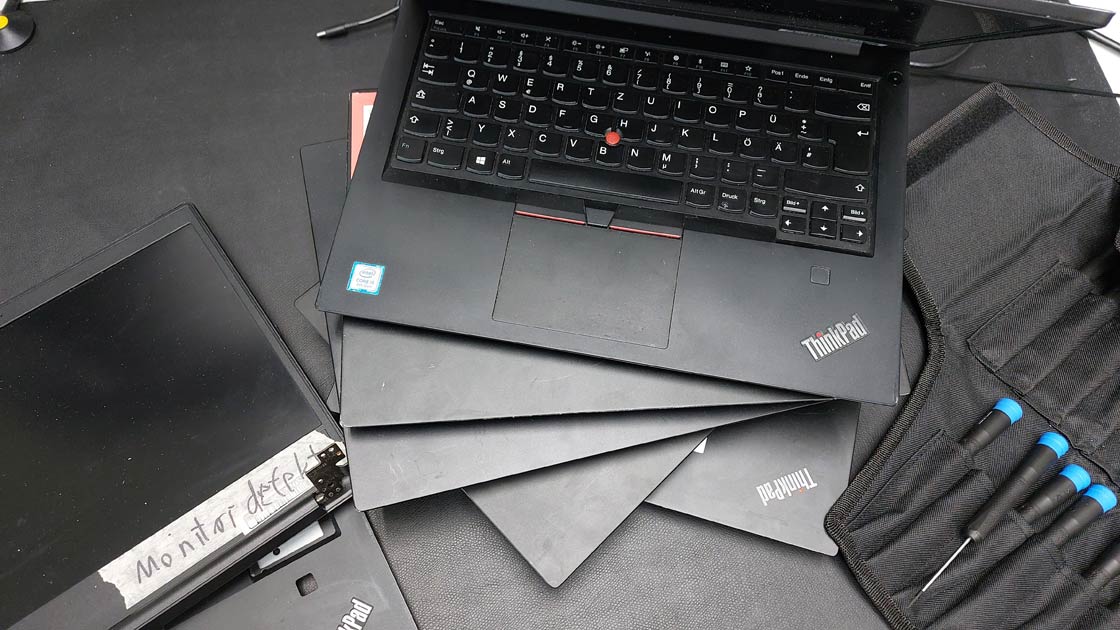Defekte Laptops