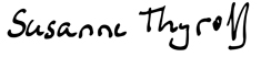 Unterschrift Susanne Thyroff