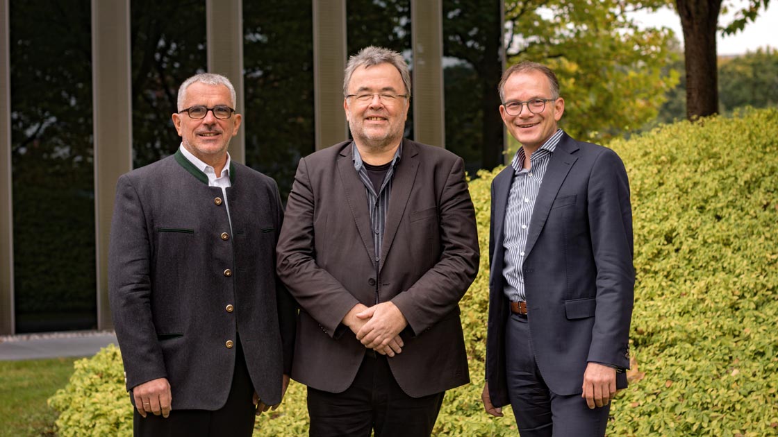 Vorstand der EAD: v.l.n.r.: Siegfried Winkler, Ekkehart Vetter, Dr. Reinhardt Schink