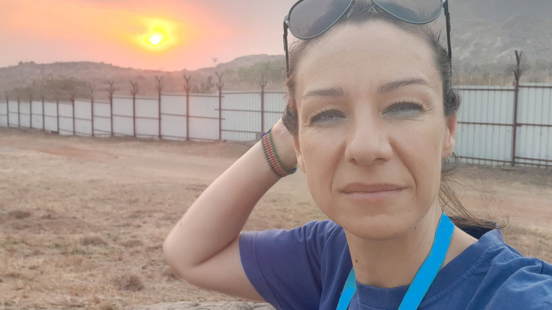 Vivian Caragounis im Südsudan (Foto: privat)