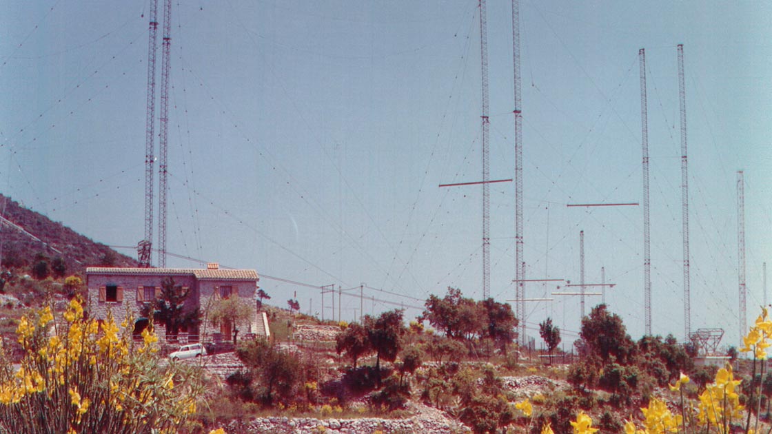 Die Kurzwellensender von Radio Monte Carlo in den 60er Jahren. (Bild: TWR)