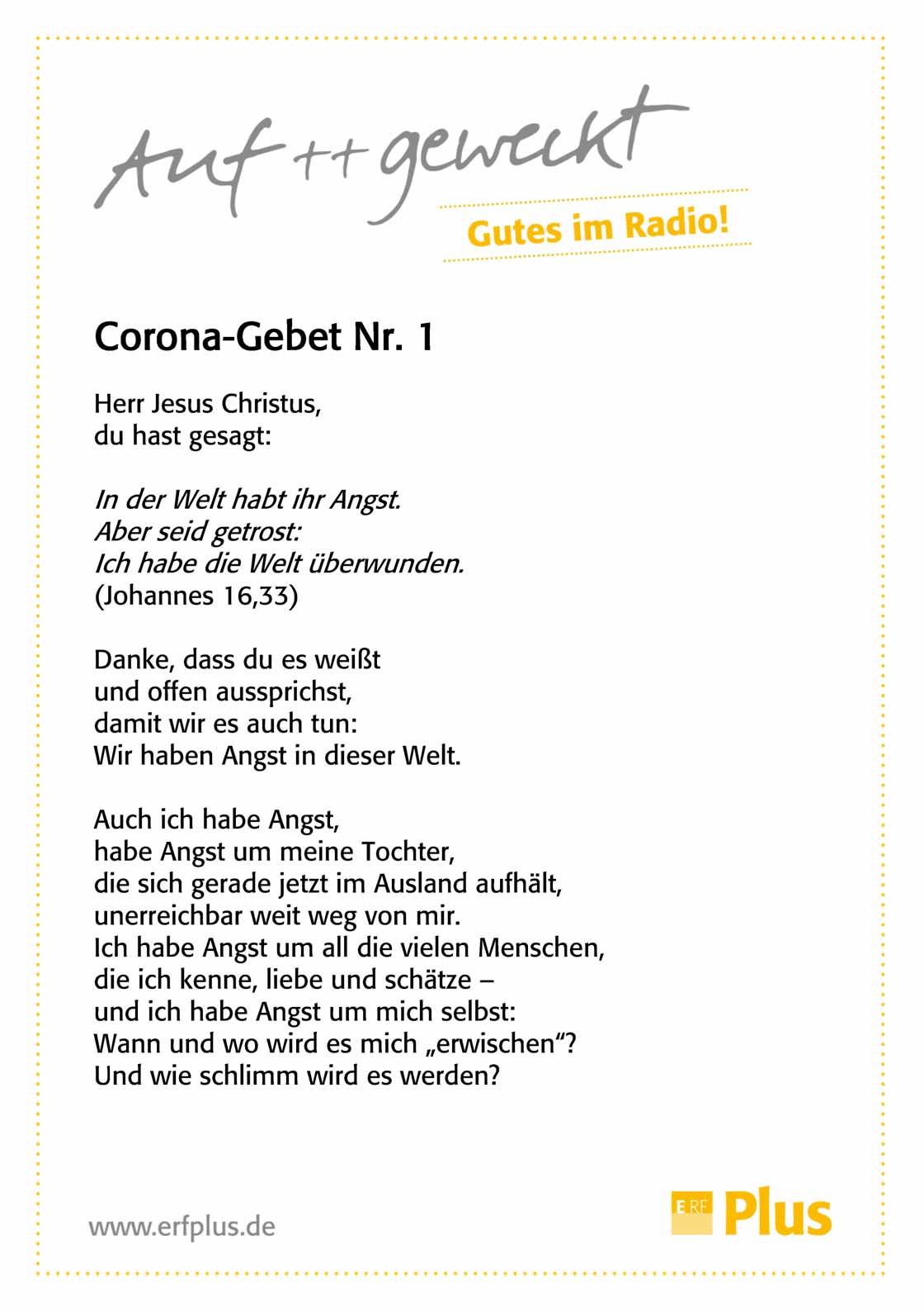 Gebet 1 von Stephan Steinseifer