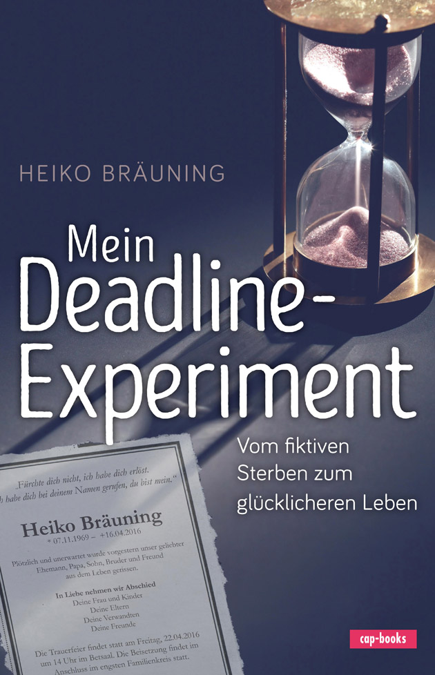 Das Buch Mein Deadline-Experiment (Cover: Cap-books)